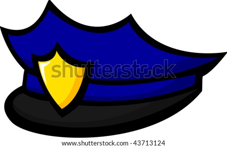 Police Hat Stock Vector Illustration 43713124 : Shutterstock