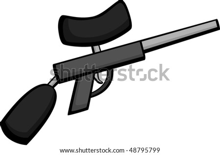 Paintball Gun Stock Vector Illustration 48795799 : Shutterstock