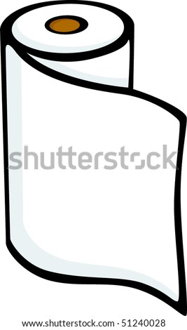 Hand Paper Towels Roll Stock Vector Illustration 51240028 : Shutterstock