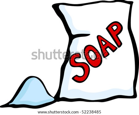 Laundry Soap Or Detergent Bag Stock Vector Illustration 52238485