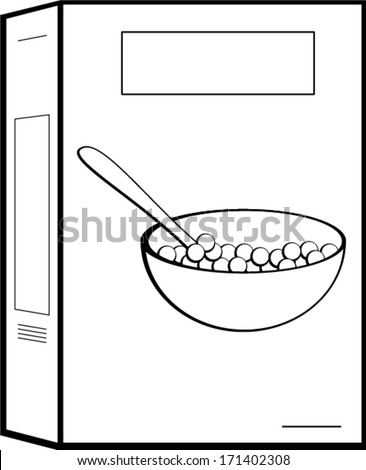 Cereal Box Stock Vector Illustration 171402308 : Shutterstock