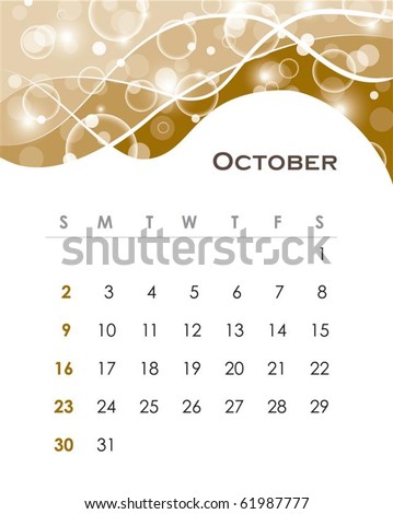 editable calendar 2011. Monthly calendar for 2011