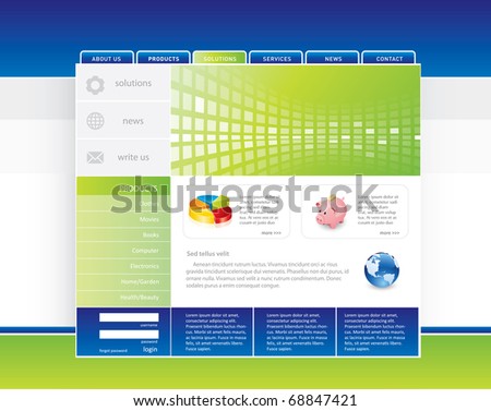 Web template in editable format