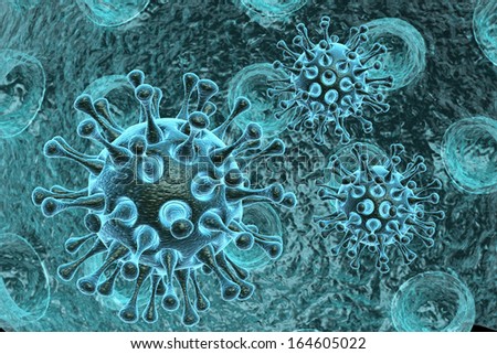 bacterial intruder cells causing sickness