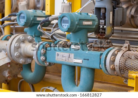 Flow meter for measure oil , liquid and gas in the system, The meter to measure flow condition in oil and gas process.