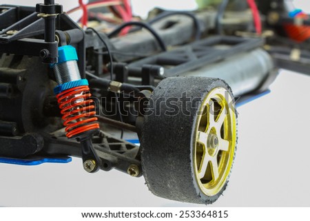 Radio-controlled car - RC cars buggy, machine of electronic car.