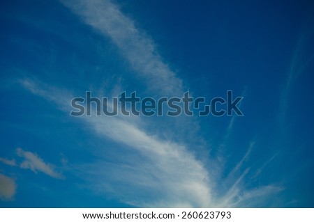 Beautiful blue sky with cloud on good weather day.