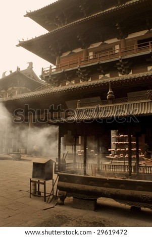 Song dynasty temple in Zhengding, Hebei, China