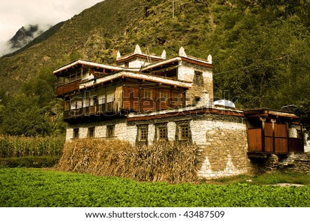 stock-photo-traditional-countryside-in-tibet-typical-tibetan-house-43487509.jpg