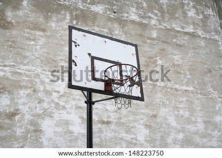 old basketball basket