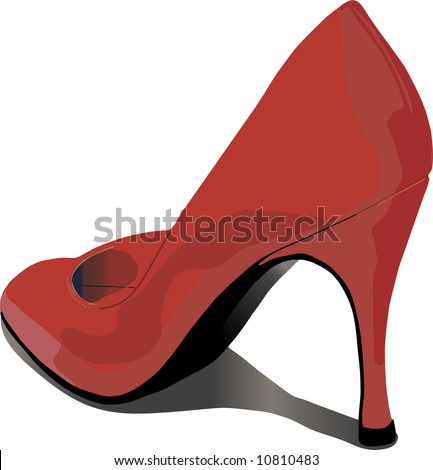 one red shoe Illustrations