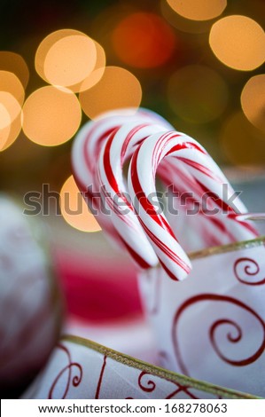 Christmas peppermint candy canes