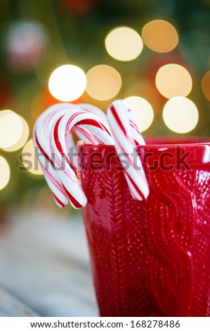 Christmas peppermint candy canes
