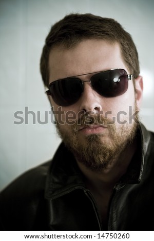 Tough guy with sunglasses