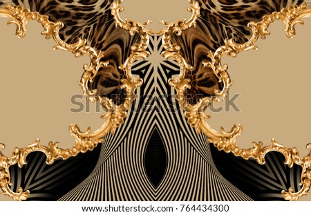 geometric leopard pattern