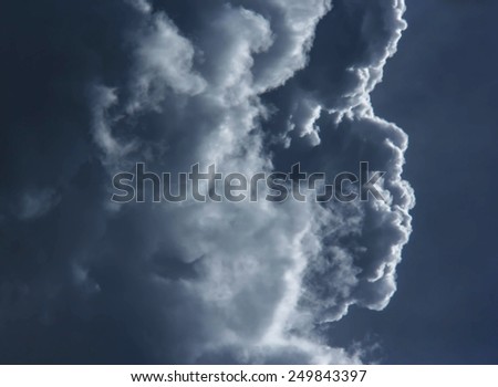 Background of storm clouds before a thunder storm