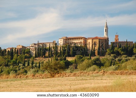 Pienza - An old city in Tuscany (Italy). The pope lived here for a while in past.