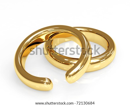 stock photo Symbol of divorce broken wedding ring