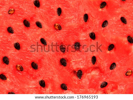 Red texture of sweet watermelon Red texture of sweet watermelon