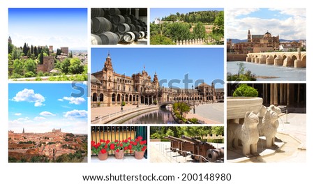 Collection - famous places of Spain