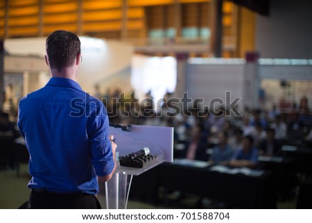 Man Presenting to Audience