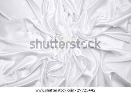The white satin in random pattern is shot in wide angle, can be use for background, card design, etc.