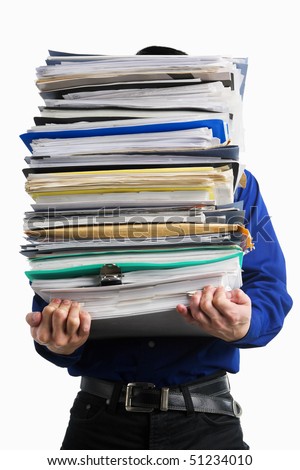 paperwork pile