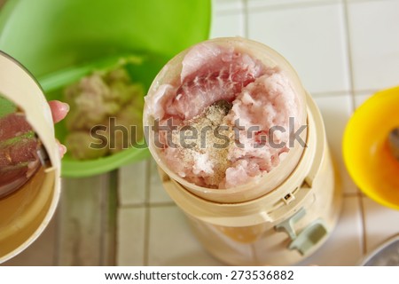 Blend all the ingredient and fish meat using blender
