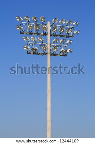 Lights of a football field