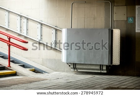 Disability stairs lift