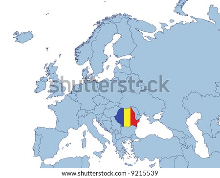 map of romania europe. Romania on Europe map