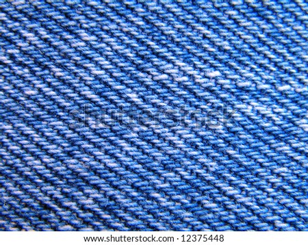 blue jeans old denim cloth close up