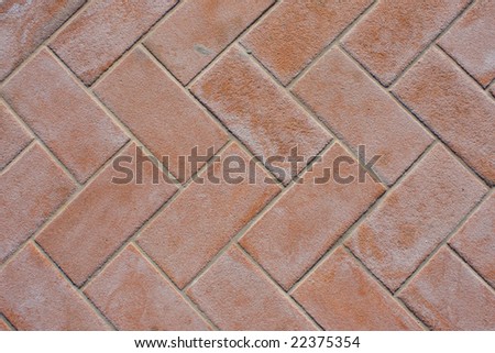 tiles placed in herringbone shape