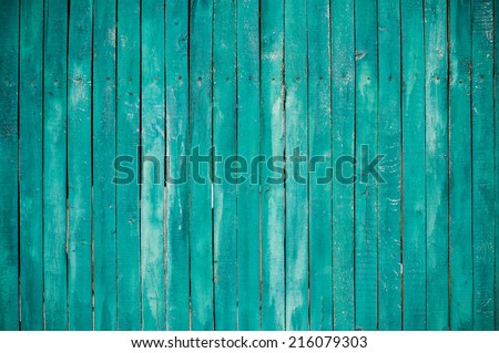 Texture of a green wooden planks, bright barn wall, rustic style