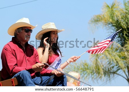 OJAI, CA - JULY 3 : Annual 4th of July parade in Ojai one day early this year July 3, 2010 in Ojai, CA.