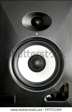 A generic home or studio audio speaker.