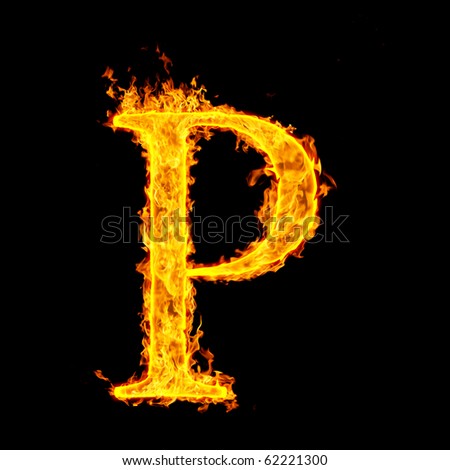 Letter P Fire