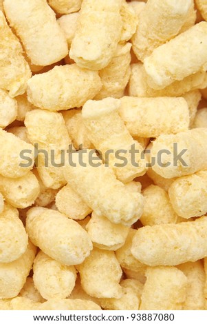 sweet corn flakes (stick) with powdered sugar