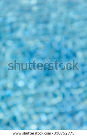 Abstract blurred background of aqua textured surface in swimming pool.
