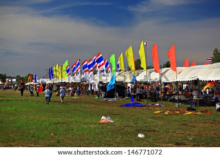 CHA-AM - MARCH 10: 13th Thailand International Kite Festival on March 10, 2012 in Naresuan Camp, Cha-am, Phetchaburi Province Thailand.