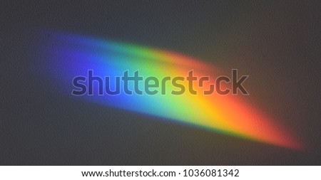 Spectrum cast by a prism in a physics laboratory