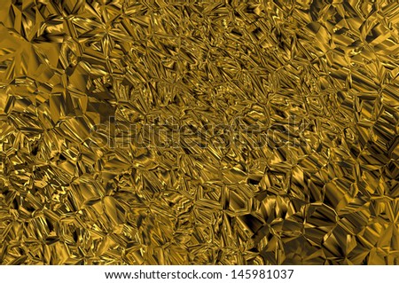 Gold rush. abstract background. 2. gold crystals.