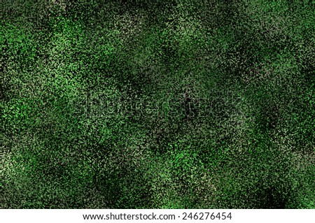 Shiny pixels movement - green and gray dark nebula.