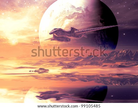 Flightpath of Alien Spaceship