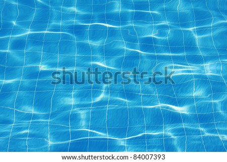Beautiful clean pool water.