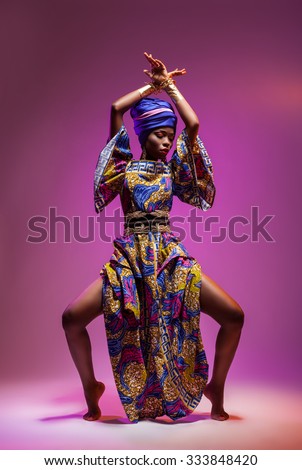 national costume African woman, beauty will save the world