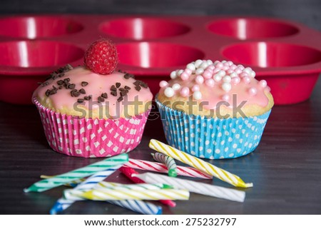 birthday muffins