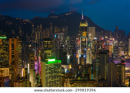 Hong Kong skyline. China.