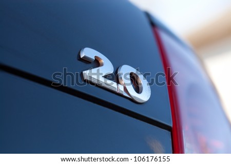 Close-up 2.0 chome car chome logo (Rear badge)