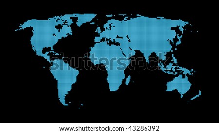 world map with countries and cities. world map with countries and